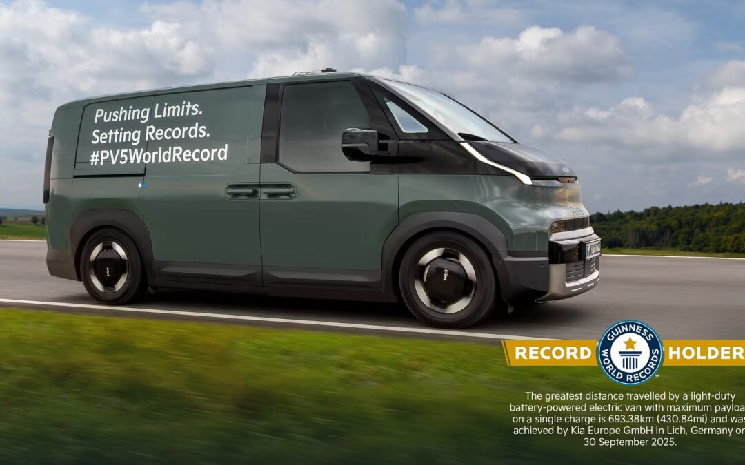 Kia PV5 Cargo sætter verdensrekord
