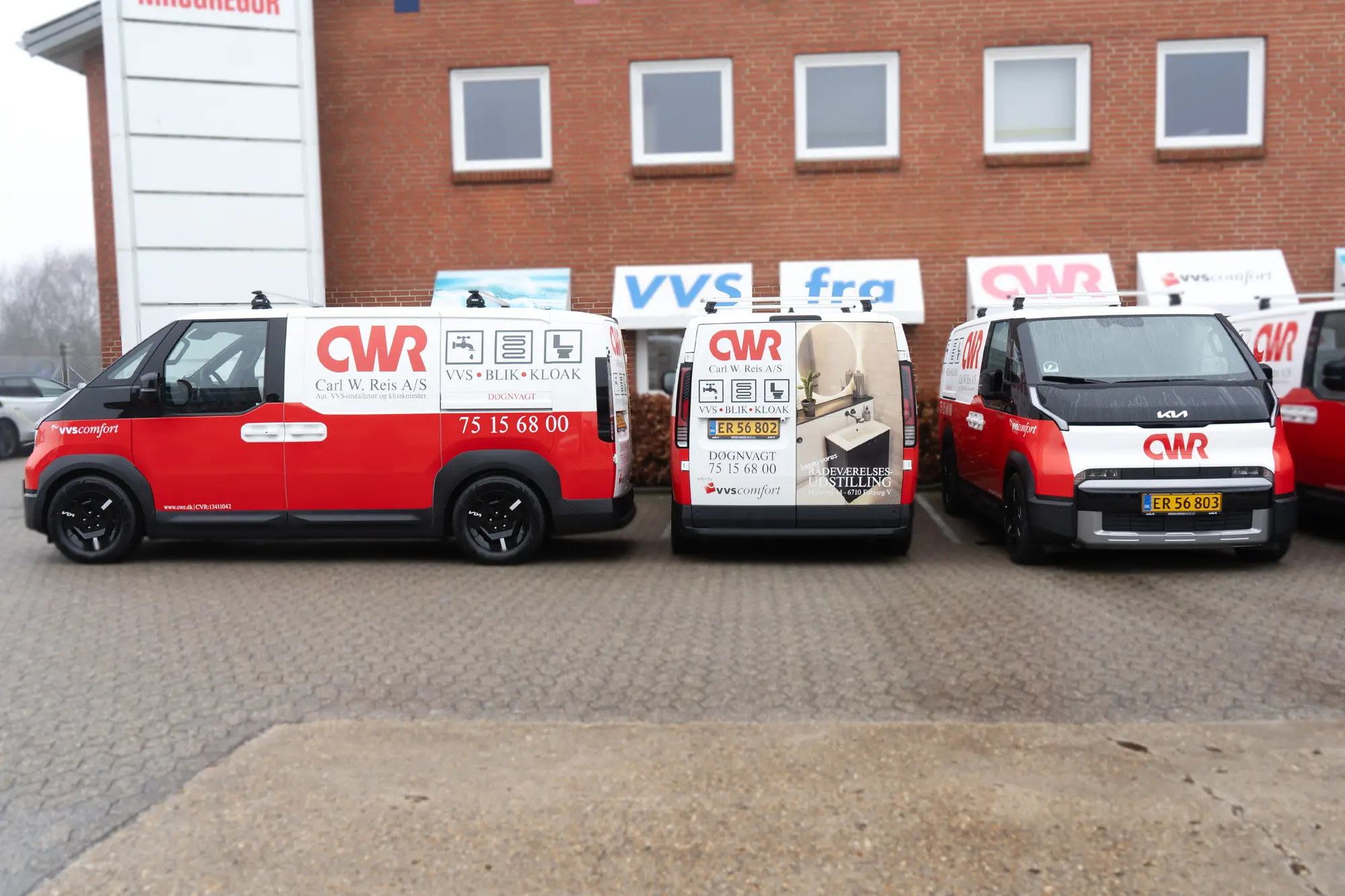 Jørgen Hansen Biler leverer 6 Kia PV5 Cargo til Carl W. Reis A/S