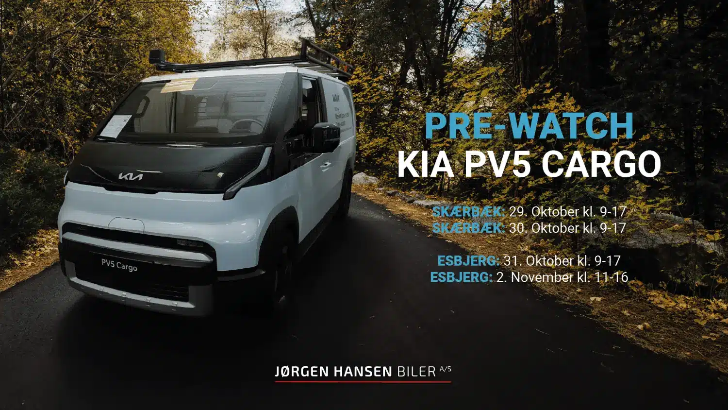 Prewatch Kia PV5 Cargo - Jørgen Hansen Biler